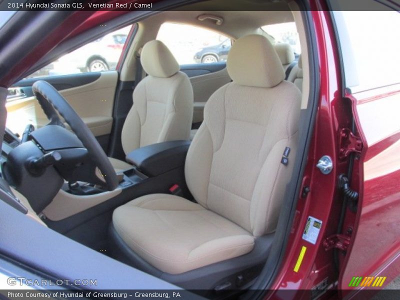 Venetian Red / Camel 2014 Hyundai Sonata GLS