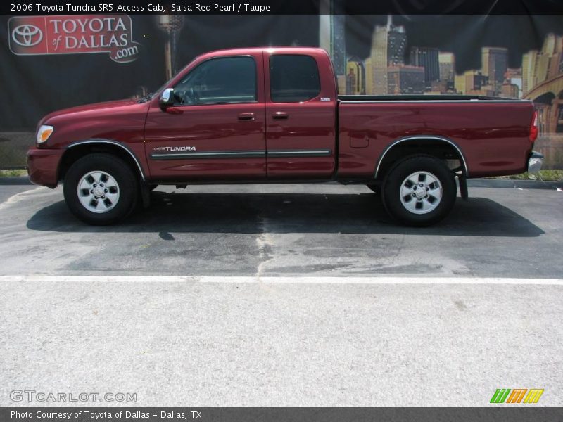 Salsa Red Pearl / Taupe 2006 Toyota Tundra SR5 Access Cab