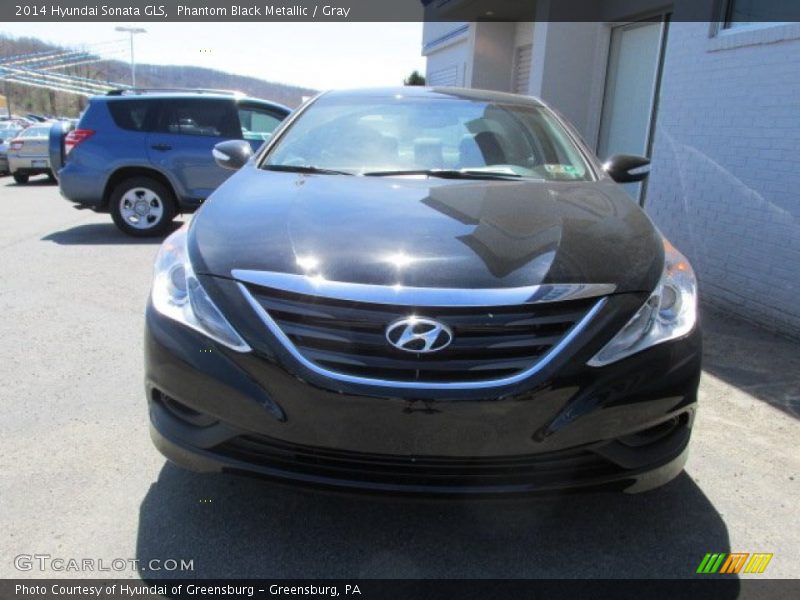 Phantom Black Metallic / Gray 2014 Hyundai Sonata GLS