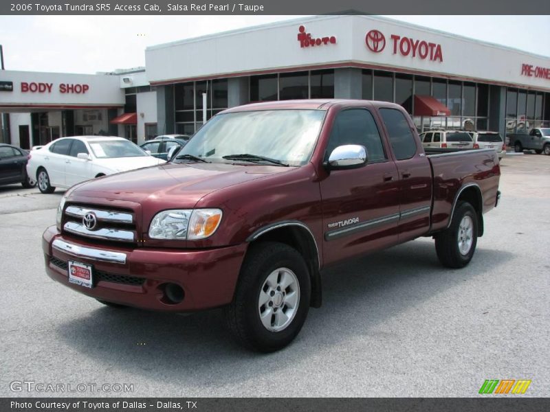 Salsa Red Pearl / Taupe 2006 Toyota Tundra SR5 Access Cab