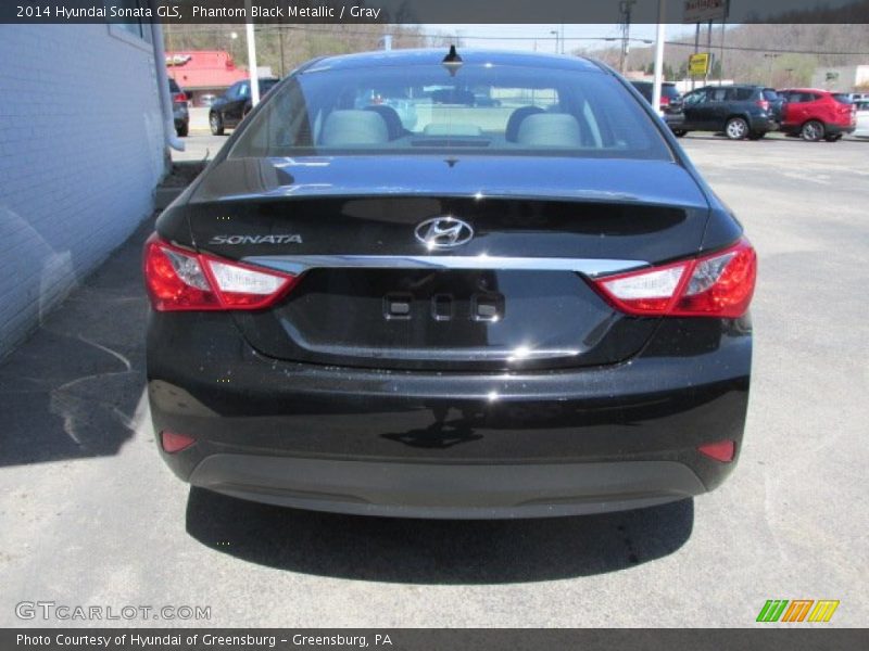 Phantom Black Metallic / Gray 2014 Hyundai Sonata GLS