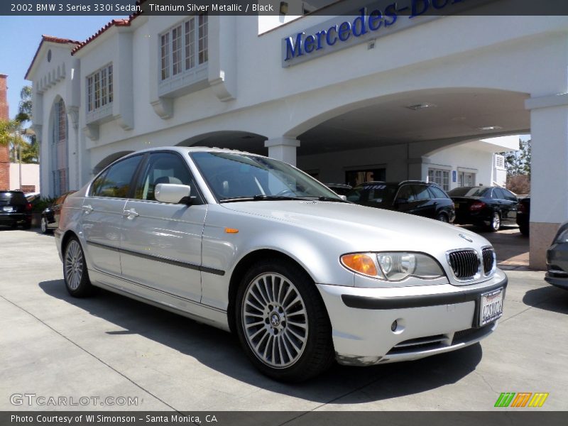 Titanium Silver Metallic / Black 2002 BMW 3 Series 330i Sedan
