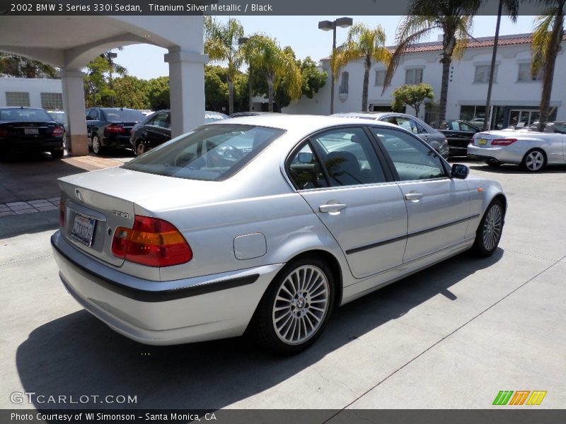 Titanium Silver Metallic / Black 2002 BMW 3 Series 330i Sedan