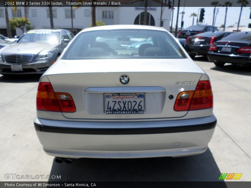 Titanium Silver Metallic / Black 2002 BMW 3 Series 330i Sedan
