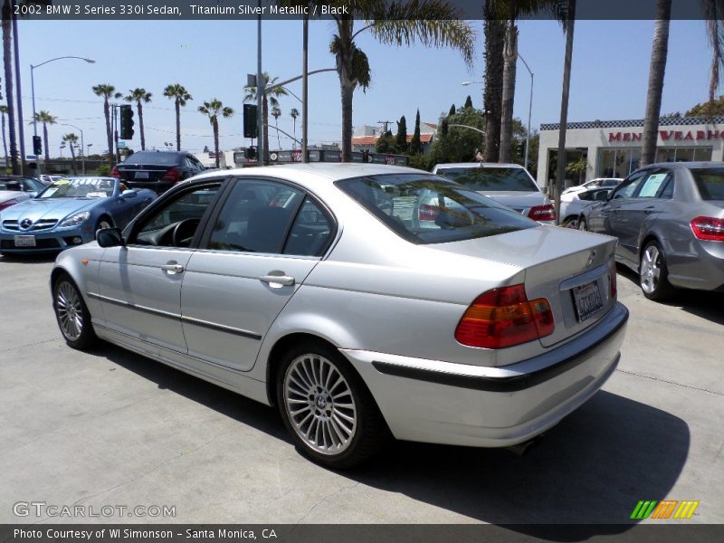 Titanium Silver Metallic / Black 2002 BMW 3 Series 330i Sedan