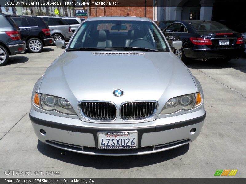Titanium Silver Metallic / Black 2002 BMW 3 Series 330i Sedan