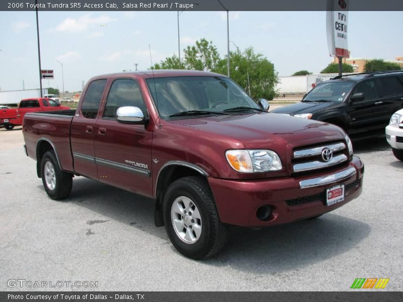 Salsa Red Pearl / Taupe 2006 Toyota Tundra SR5 Access Cab