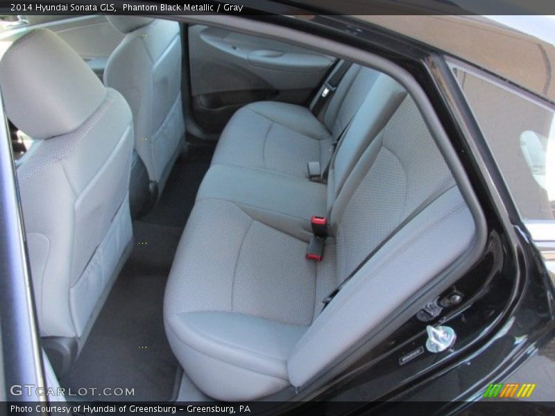 Phantom Black Metallic / Gray 2014 Hyundai Sonata GLS
