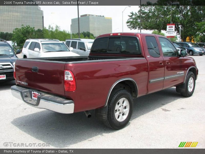 Salsa Red Pearl / Taupe 2006 Toyota Tundra SR5 Access Cab