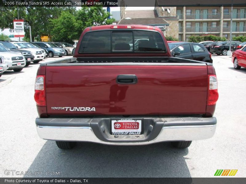 Salsa Red Pearl / Taupe 2006 Toyota Tundra SR5 Access Cab