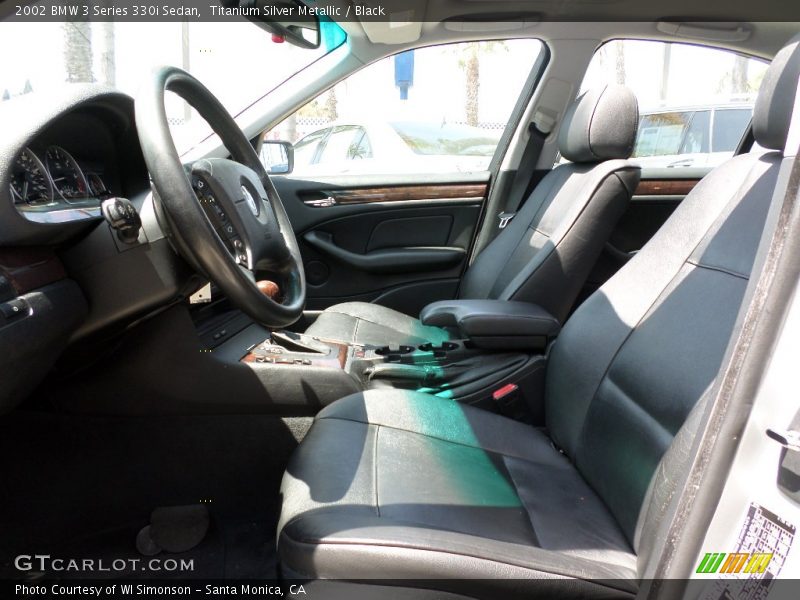 Titanium Silver Metallic / Black 2002 BMW 3 Series 330i Sedan