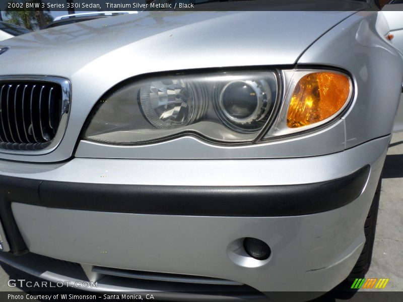Titanium Silver Metallic / Black 2002 BMW 3 Series 330i Sedan