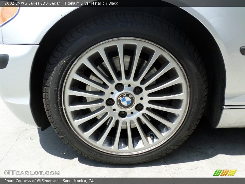 Titanium Silver Metallic / Black 2002 BMW 3 Series 330i Sedan