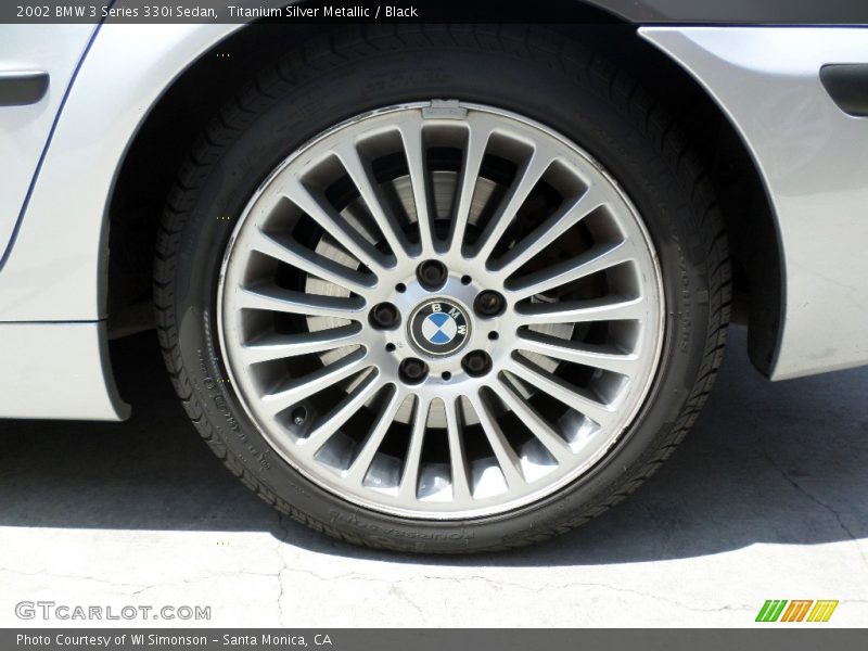 Titanium Silver Metallic / Black 2002 BMW 3 Series 330i Sedan