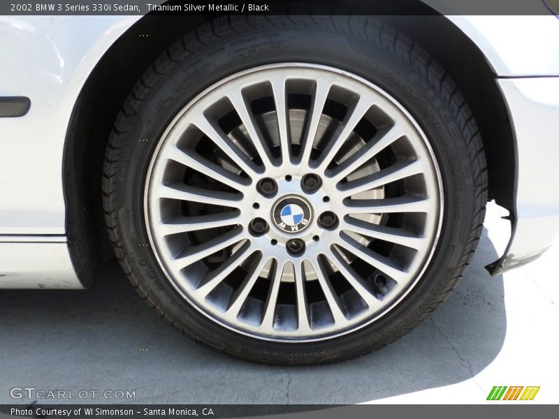 Titanium Silver Metallic / Black 2002 BMW 3 Series 330i Sedan