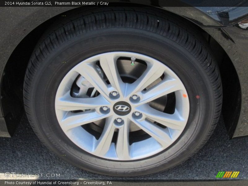 Phantom Black Metallic / Gray 2014 Hyundai Sonata GLS