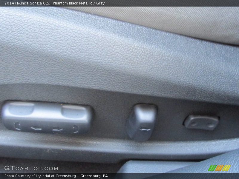 Phantom Black Metallic / Gray 2014 Hyundai Sonata GLS