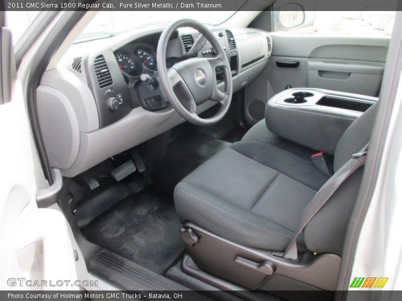 Pure Silver Metallic / Dark Titanium 2011 GMC Sierra 1500 Regular Cab