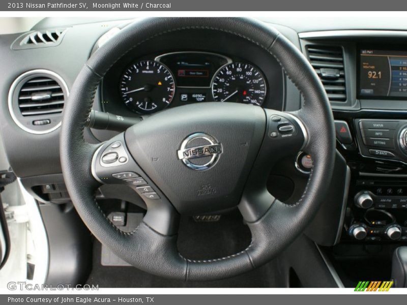 Moonlight White / Charcoal 2013 Nissan Pathfinder SV