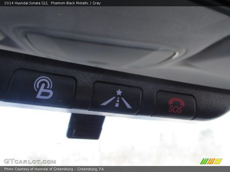 Phantom Black Metallic / Gray 2014 Hyundai Sonata GLS