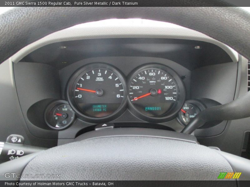 Pure Silver Metallic / Dark Titanium 2011 GMC Sierra 1500 Regular Cab
