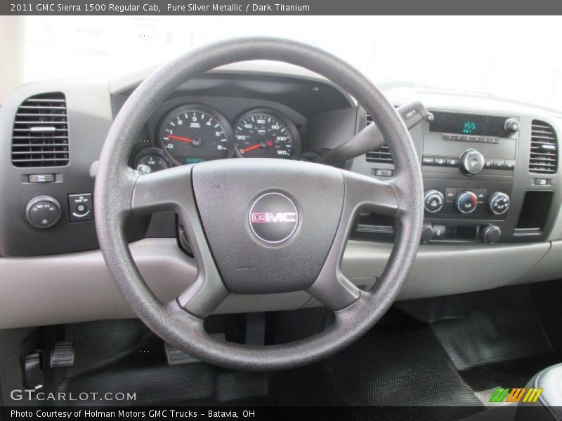 Pure Silver Metallic / Dark Titanium 2011 GMC Sierra 1500 Regular Cab