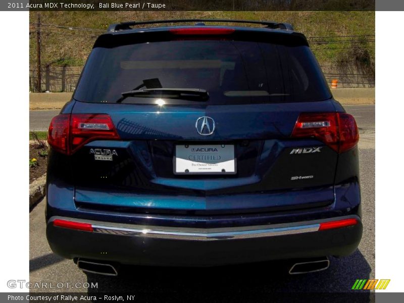 Bali Blue Pearl / Taupe 2011 Acura MDX Technology