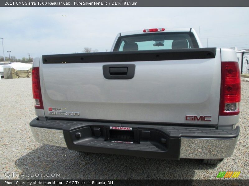 Pure Silver Metallic / Dark Titanium 2011 GMC Sierra 1500 Regular Cab