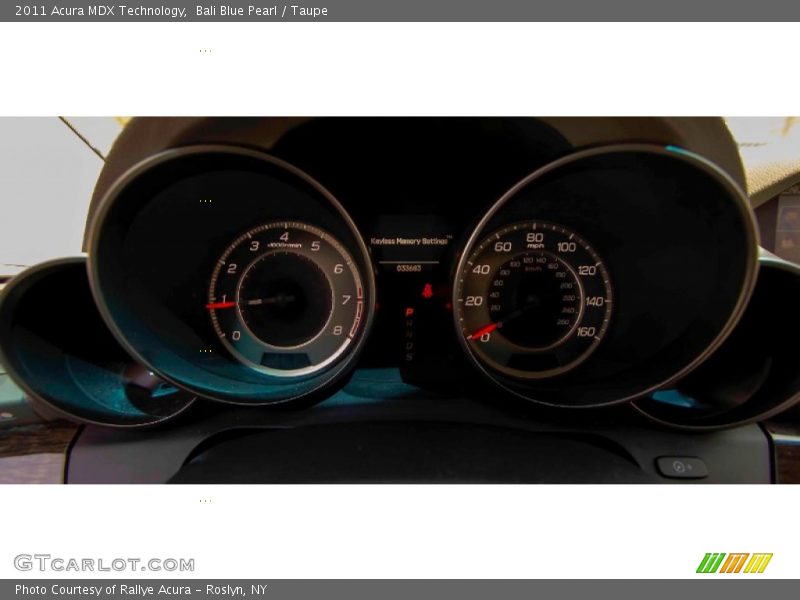 Bali Blue Pearl / Taupe 2011 Acura MDX Technology