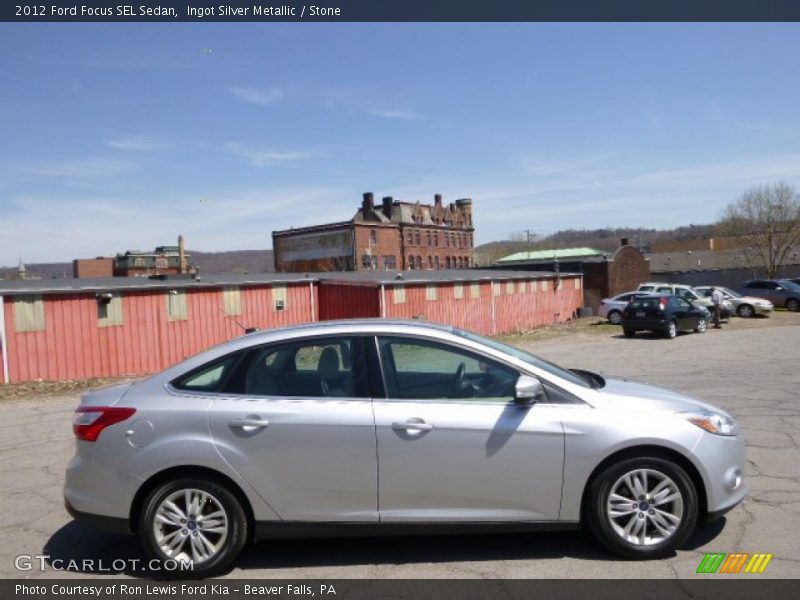 Ingot Silver Metallic / Stone 2012 Ford Focus SEL Sedan