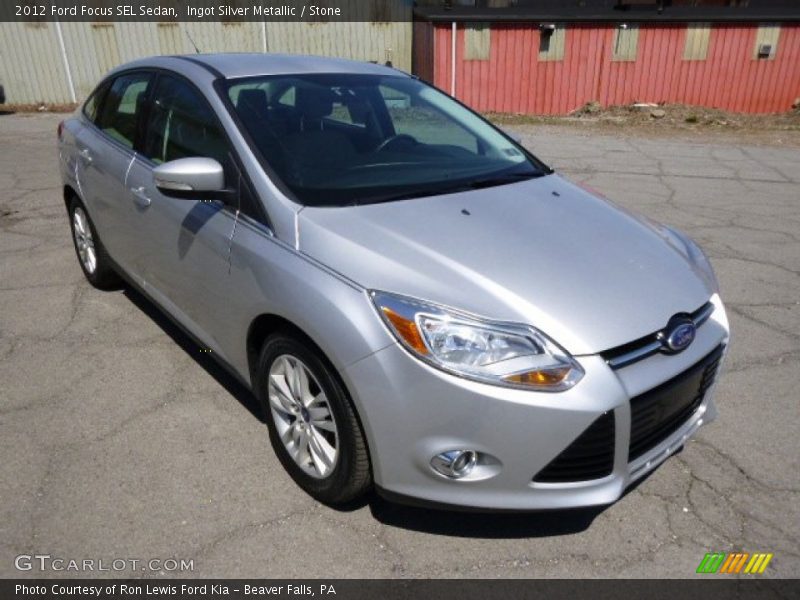 Ingot Silver Metallic / Stone 2012 Ford Focus SEL Sedan