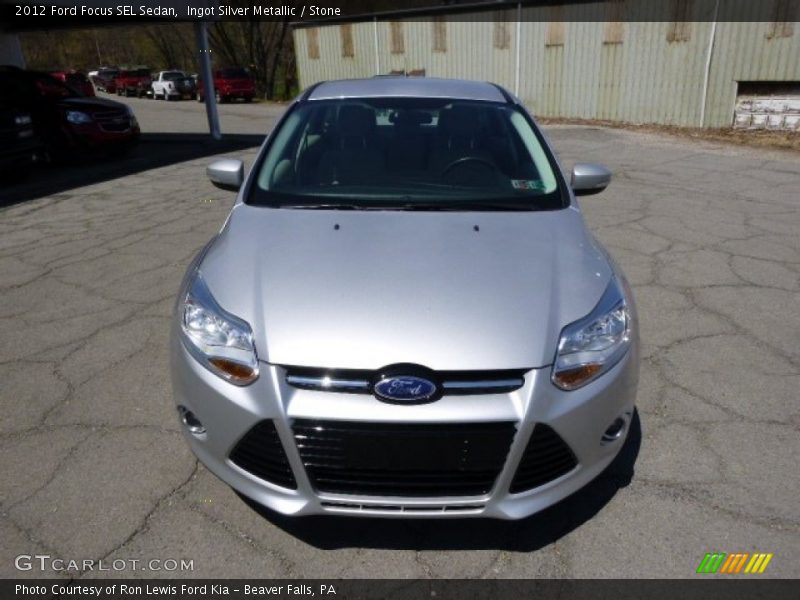 Ingot Silver Metallic / Stone 2012 Ford Focus SEL Sedan