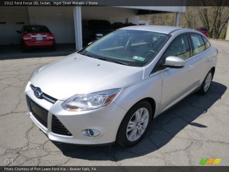 Ingot Silver Metallic / Stone 2012 Ford Focus SEL Sedan
