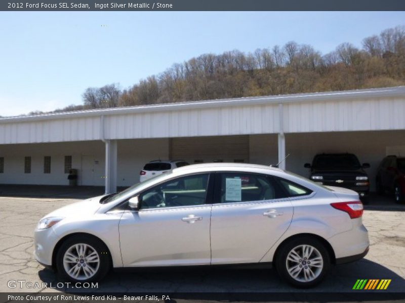 Ingot Silver Metallic / Stone 2012 Ford Focus SEL Sedan