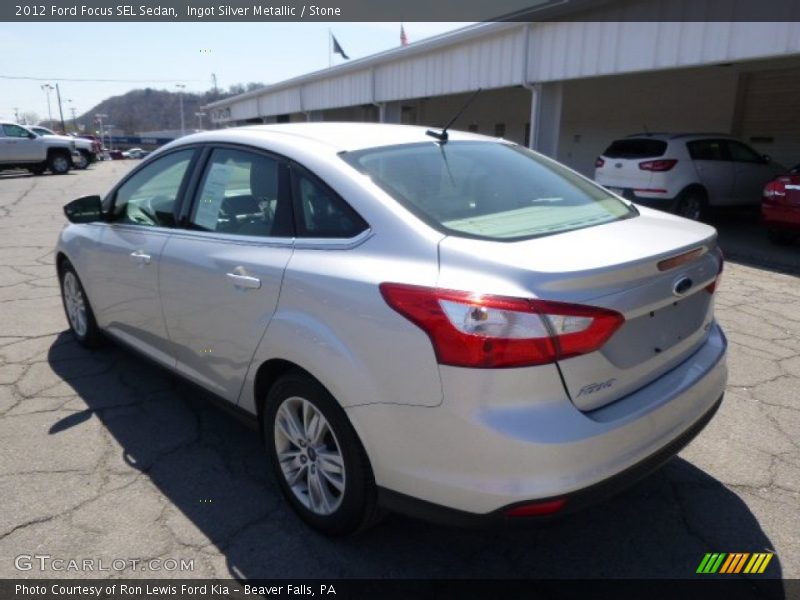 Ingot Silver Metallic / Stone 2012 Ford Focus SEL Sedan