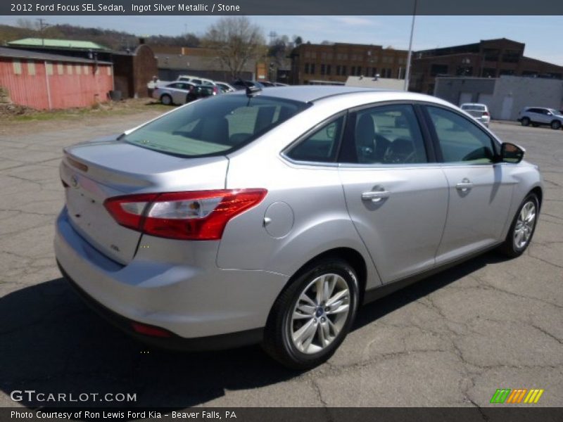 Ingot Silver Metallic / Stone 2012 Ford Focus SEL Sedan