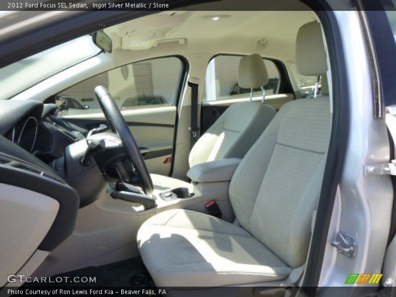 Ingot Silver Metallic / Stone 2012 Ford Focus SEL Sedan