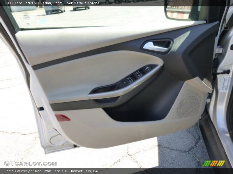 Ingot Silver Metallic / Stone 2012 Ford Focus SEL Sedan
