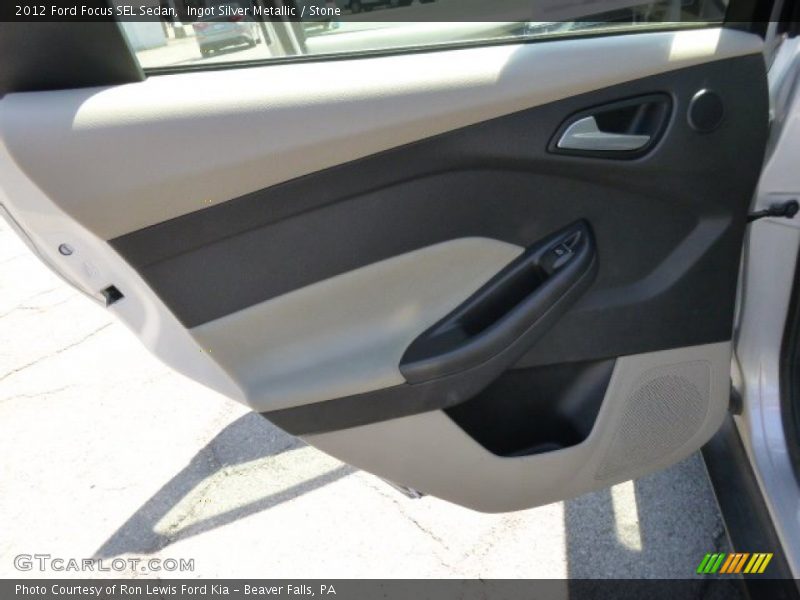 Ingot Silver Metallic / Stone 2012 Ford Focus SEL Sedan