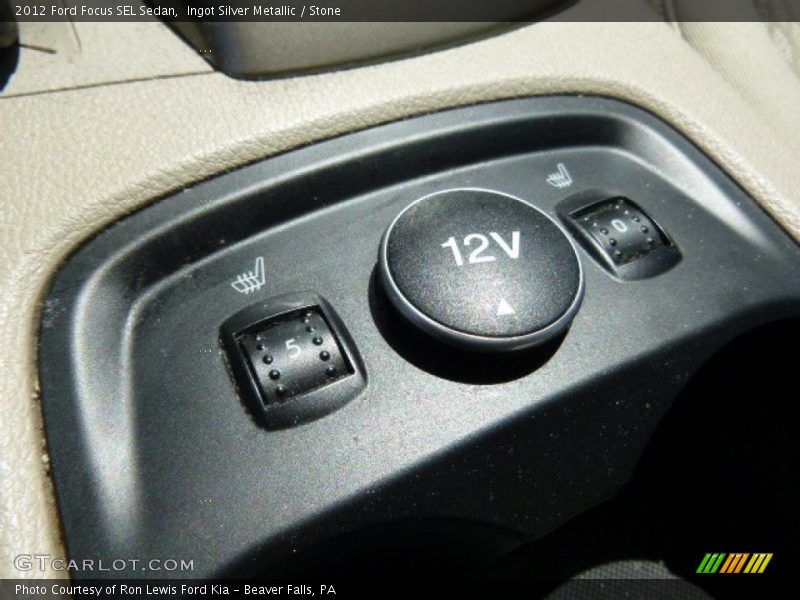 Ingot Silver Metallic / Stone 2012 Ford Focus SEL Sedan