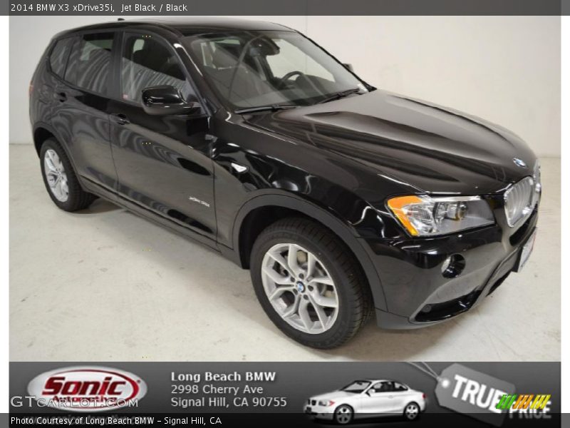 Jet Black / Black 2014 BMW X3 xDrive35i