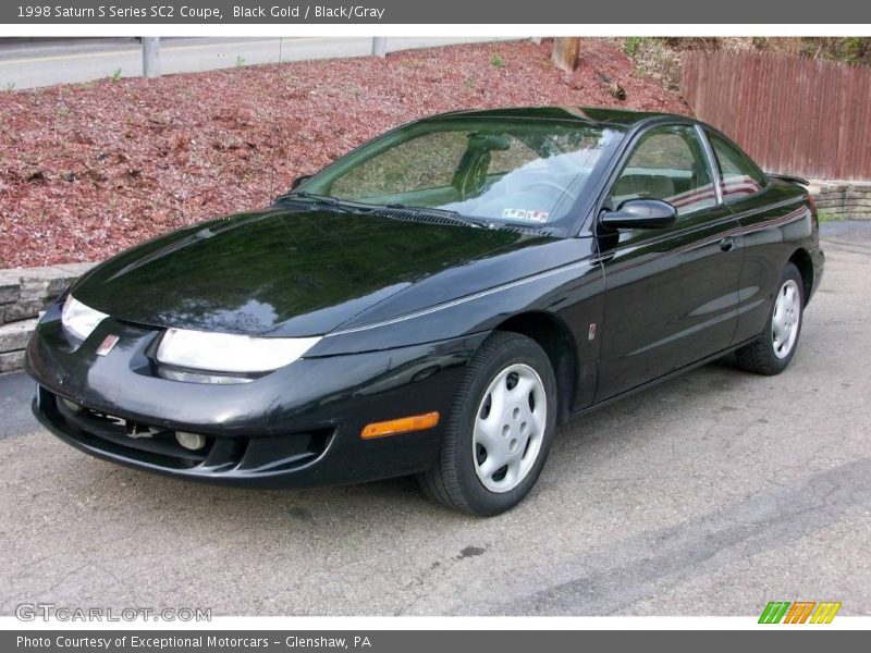 Black Gold / Black/Gray 1998 Saturn S Series SC2 Coupe