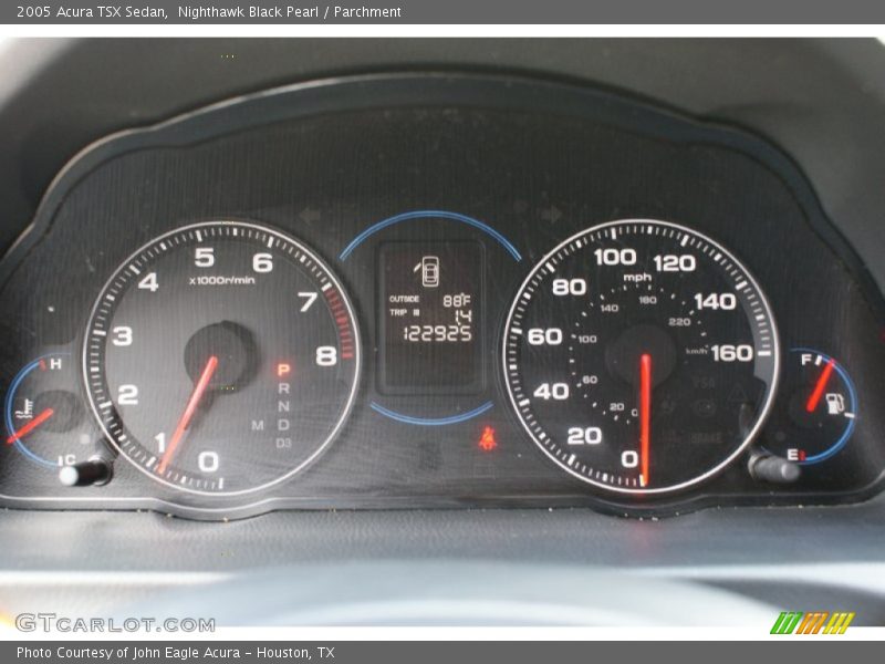 Nighthawk Black Pearl / Parchment 2005 Acura TSX Sedan