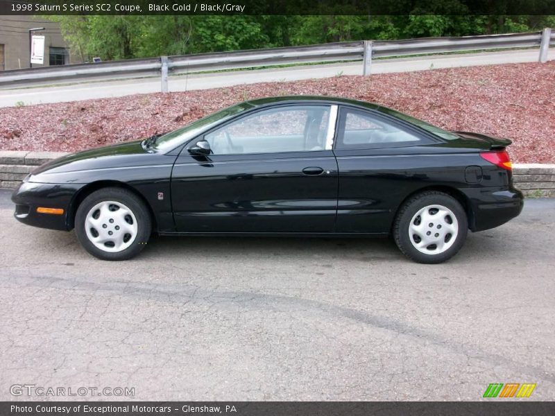 Black Gold / Black/Gray 1998 Saturn S Series SC2 Coupe