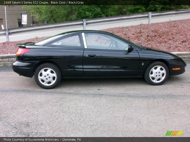 Black Gold / Black/Gray 1998 Saturn S Series SC2 Coupe