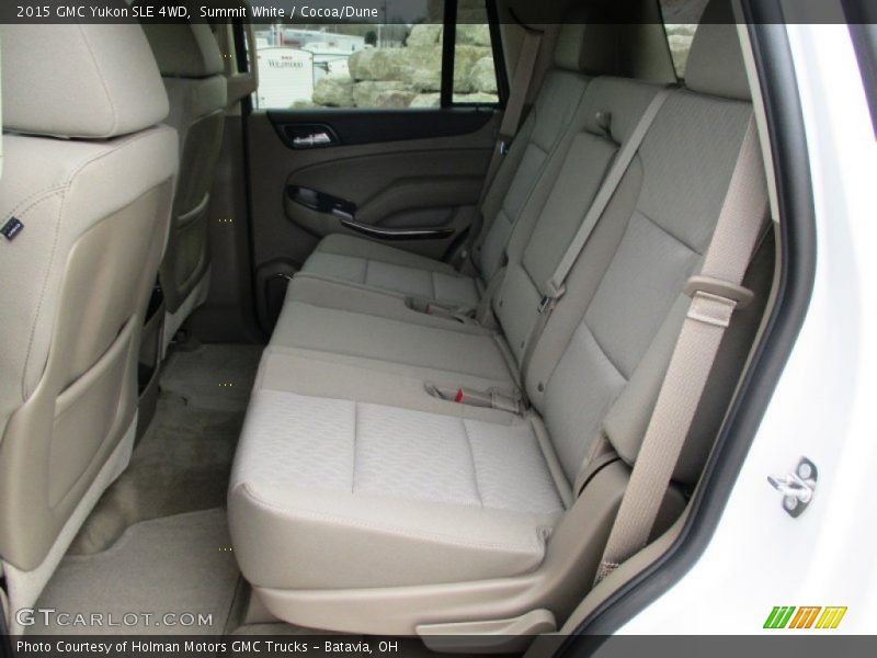 Rear Seat of 2015 Yukon SLE 4WD