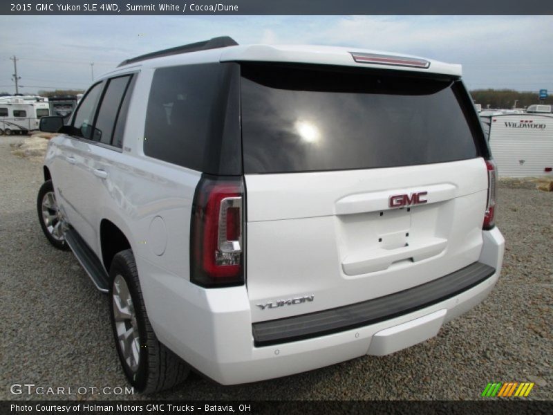 Summit White / Cocoa/Dune 2015 GMC Yukon SLE 4WD