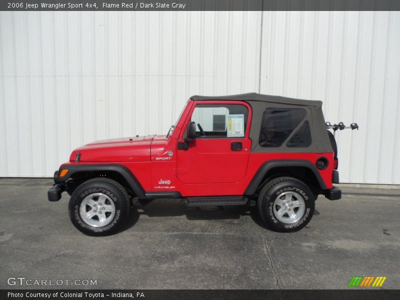 Flame Red / Dark Slate Gray 2006 Jeep Wrangler Sport 4x4