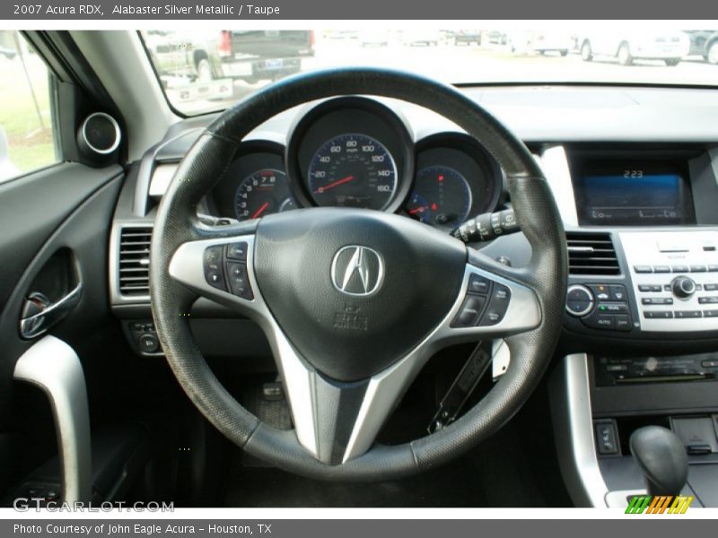 Alabaster Silver Metallic / Taupe 2007 Acura RDX