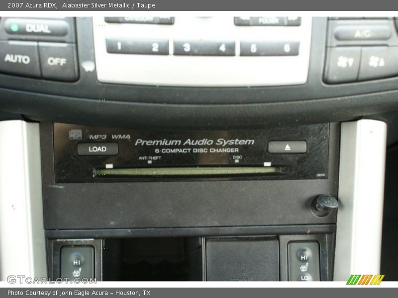 Alabaster Silver Metallic / Taupe 2007 Acura RDX